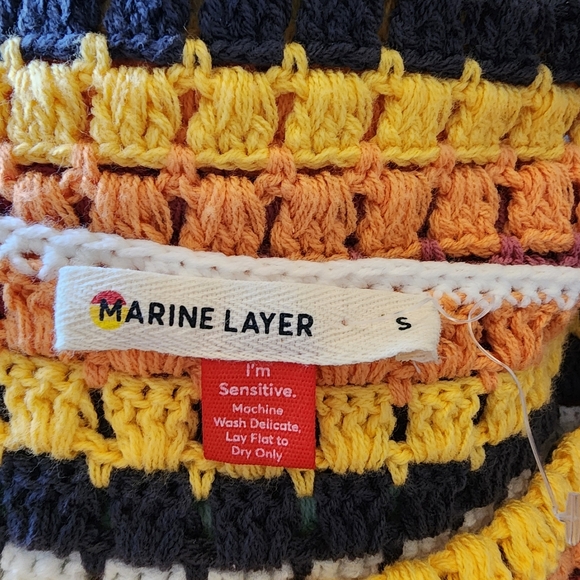 Marine Layer Red Orange Sheath Mini Dress - Picture 2 of 9